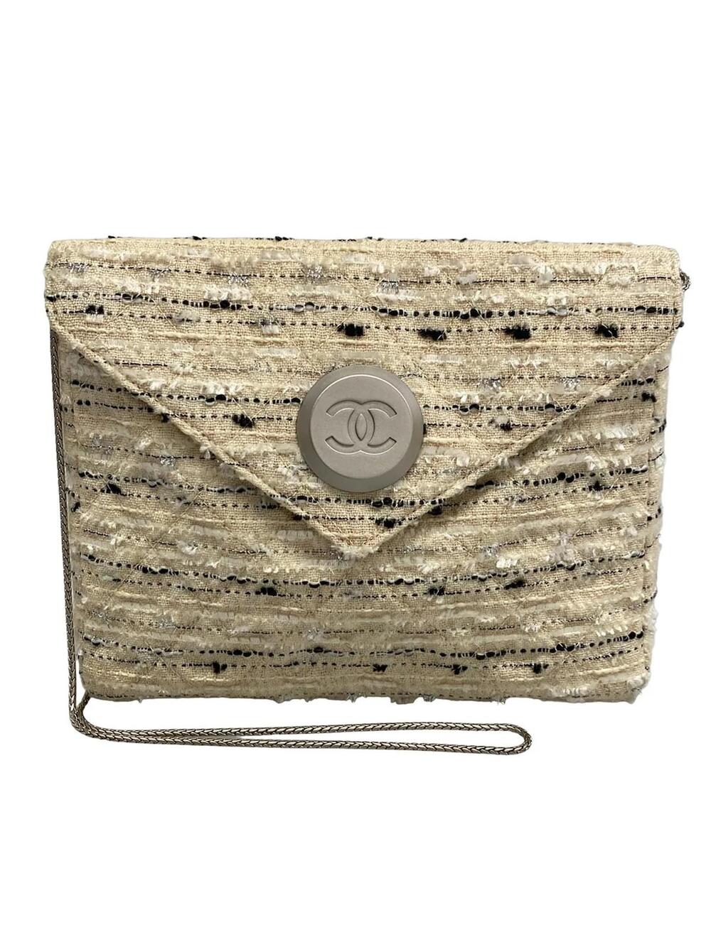 Chanel Matelasse Beige Silver Multi #343560C15B